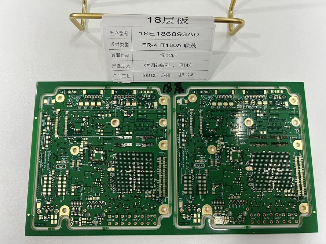 Density Interconnector 6-32L HDI PCB Board 3/3 Mil با 0.25mm BGA IT180 ENIG3-8u