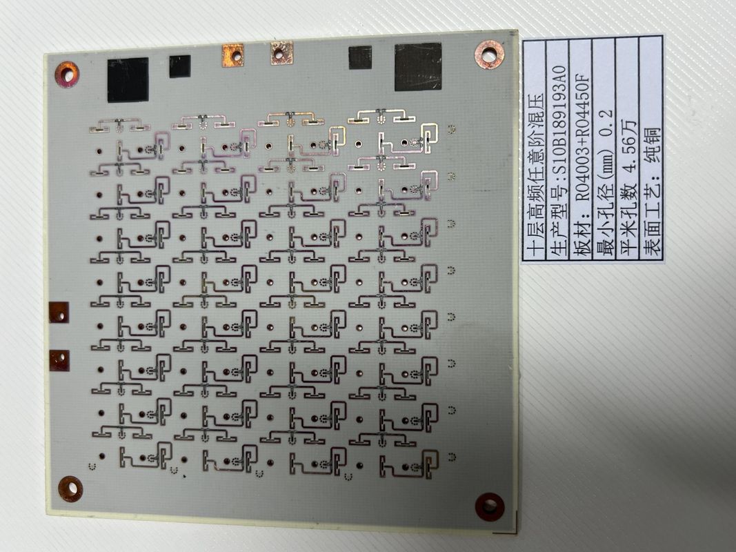 چرخش هر لایه HDI PCB با حداقل 3mil خط HASL / ENIG سطح پایان ROGERS + FR4