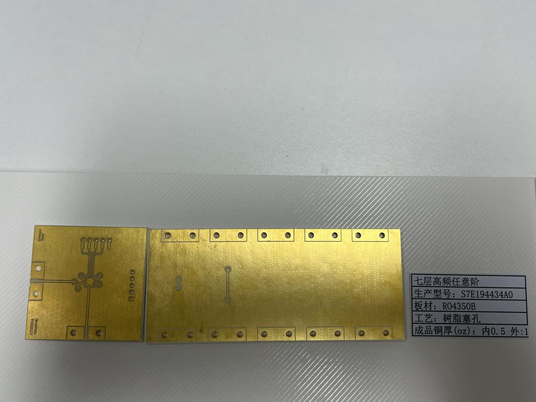 7 لایه Rogers PCBs Board با ENIG 3U