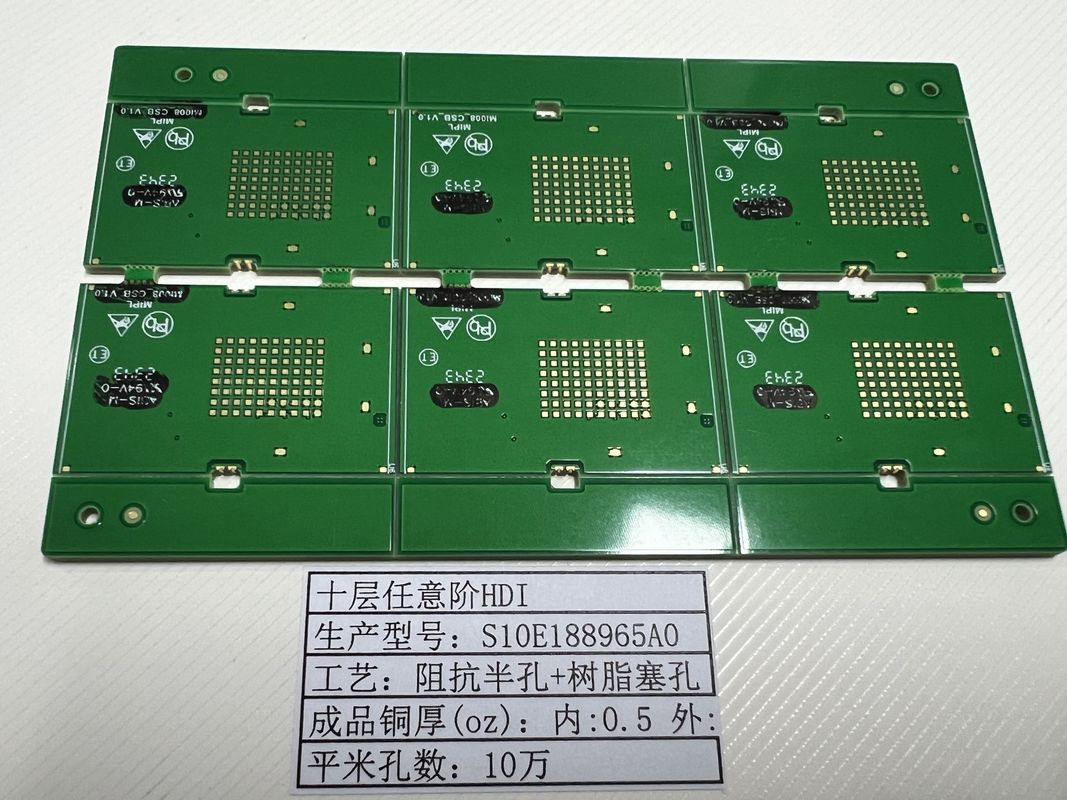 رنگ سفید/سیاه/سفید صفحه نقره ای HDI PCB کنترل مقاومت FR-4 3mil دقیقه حلقه ای