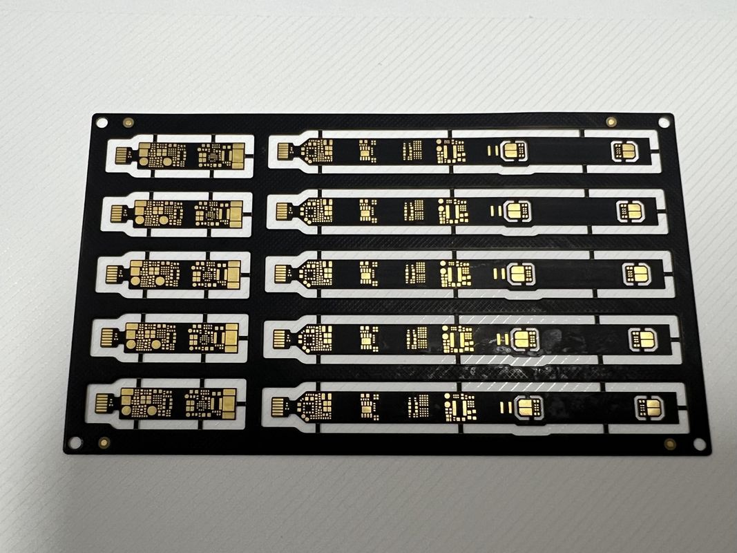 تراکم محلی Sanforized Rigid Flex PCB Assembly 4 لایه 0.1mm ردیابی با قطعات SMD BGA