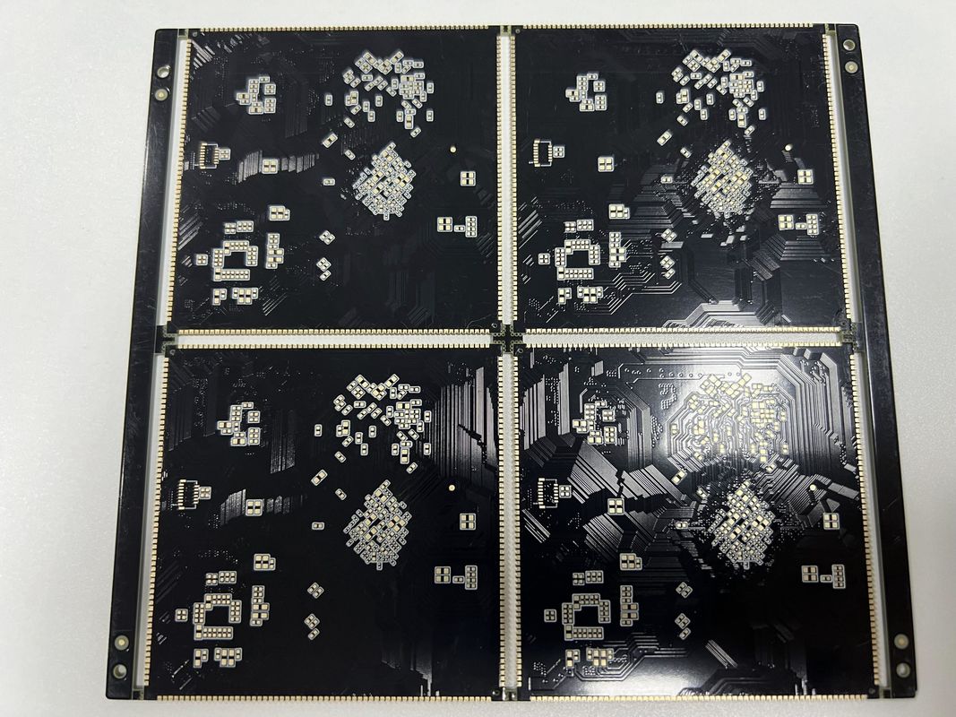 صفحه PCB HDI با تراکم بالا با نیم سوراخ BGA 0.25mm Socket Lamp 10 1 نسبت ابعاد