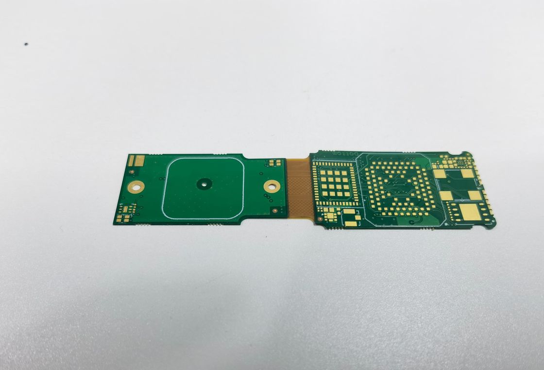 HDI Rigid Flex PCB با سطح ENIG 4 لایه Fr4/Polyimide HDI 1+N+1