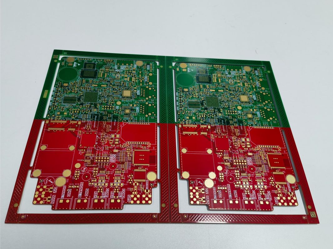 صفحه PCB چند لایه پیشرفته 4 رنگ از ماسک سولدر در یک صفحه PCB