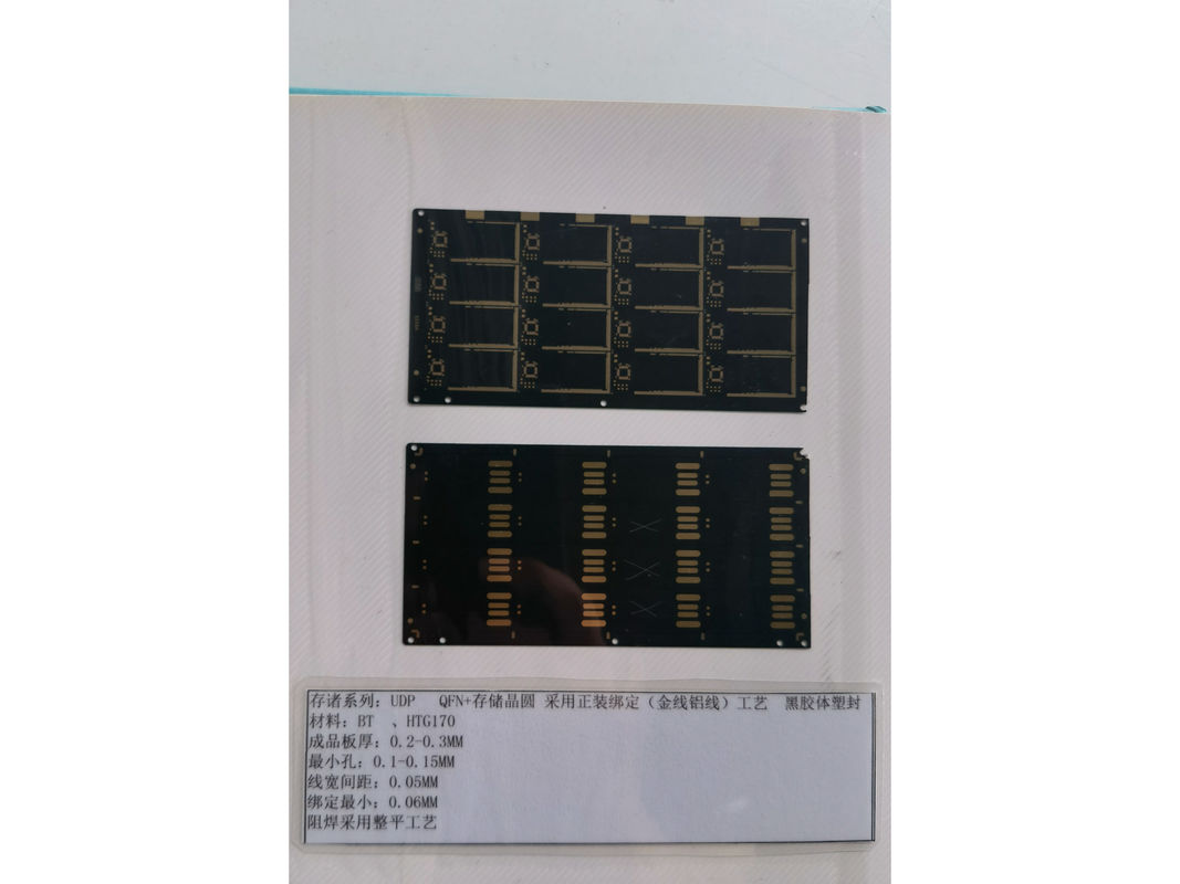 ماسک solder IC سیاه PCB 0.2mm RoHS سازگار برای دستگاه های الکترونیکی مواد BT کارت SD