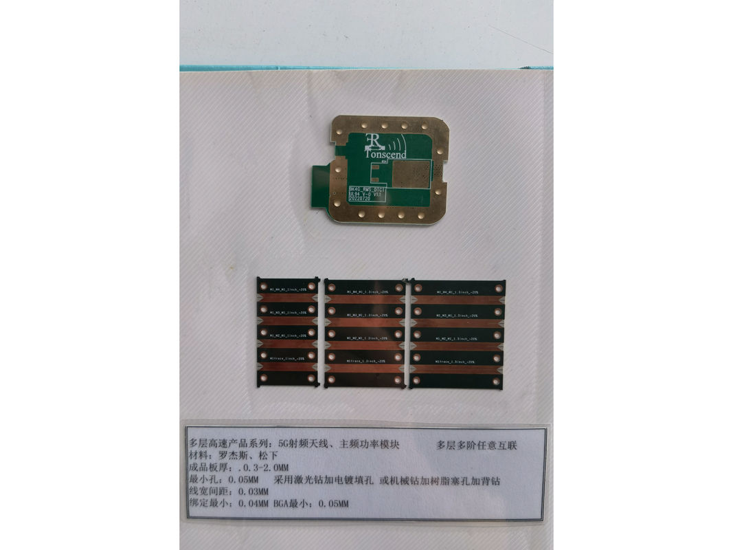 سیستم اتصال چند لایه ای برای طرح های پیشرفته الکترونیک 3mil Min. Rogers 4330/5880, Panasonic MEGTRON
