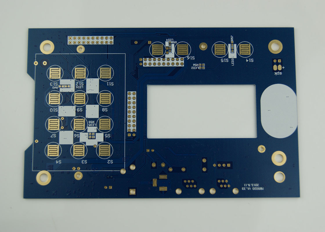 FR-4 مواد خام PCB لایه دوگانه 1.6mm برای محیط های دمایی و ولتاژ