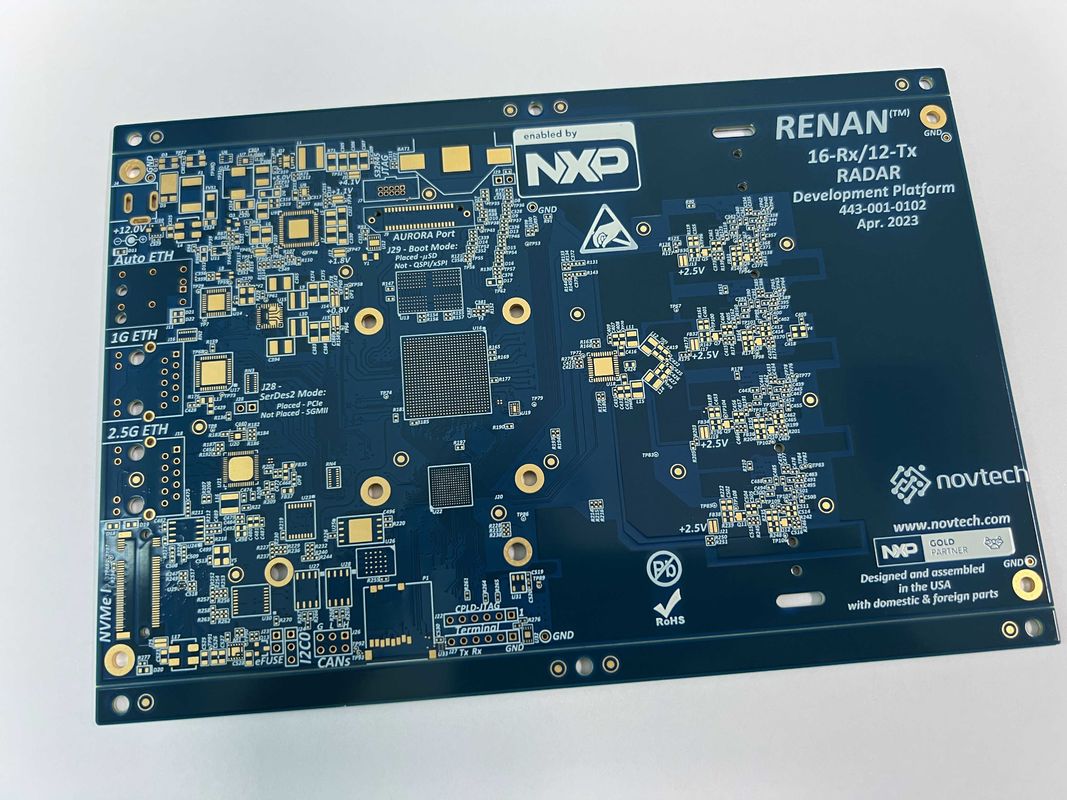 هیئت مدیره پیشرفته HDI PCB با Vias کور و دفن شده 100٪ سطح غوطه ور E-Testing