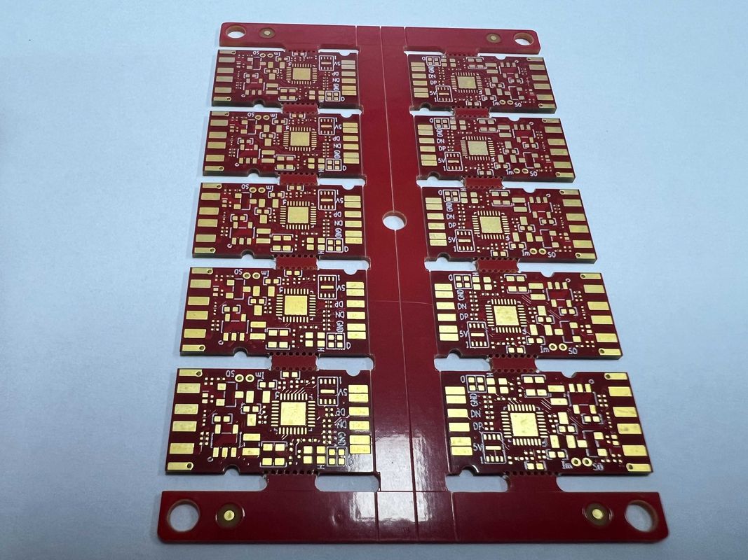 50mm X 50mm Min. اندازه پانل 0.10mm سوراخ قطر چند لایه PCB بورد با 20um کوپر در سوراخ و 100٪ آزمایش الکتریکی