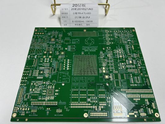 20 صفحه PCB لایه ای با کنترل مقاومت چند گروه VIPPO تحت پیست TU-933